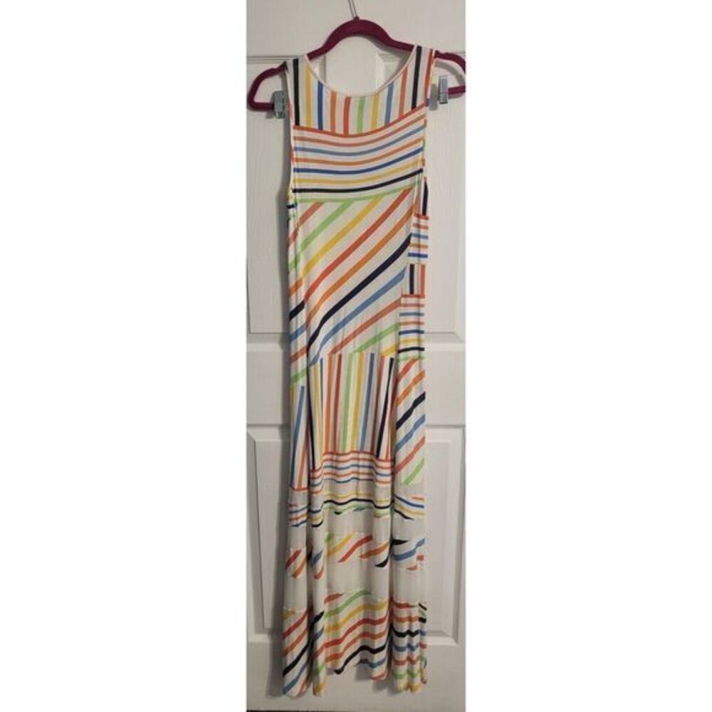 Peter Som Multicolor Striped Maxi Dress - Picture 2 of 11